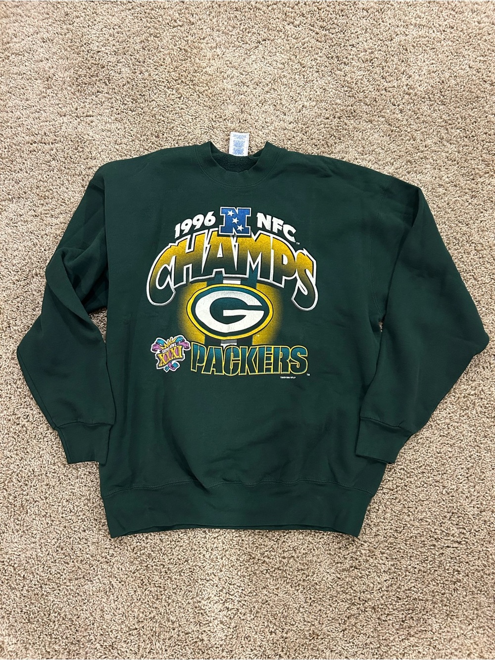 Pro Player Green Packers 1996 NFC Champs Crewneck Sweatshirt